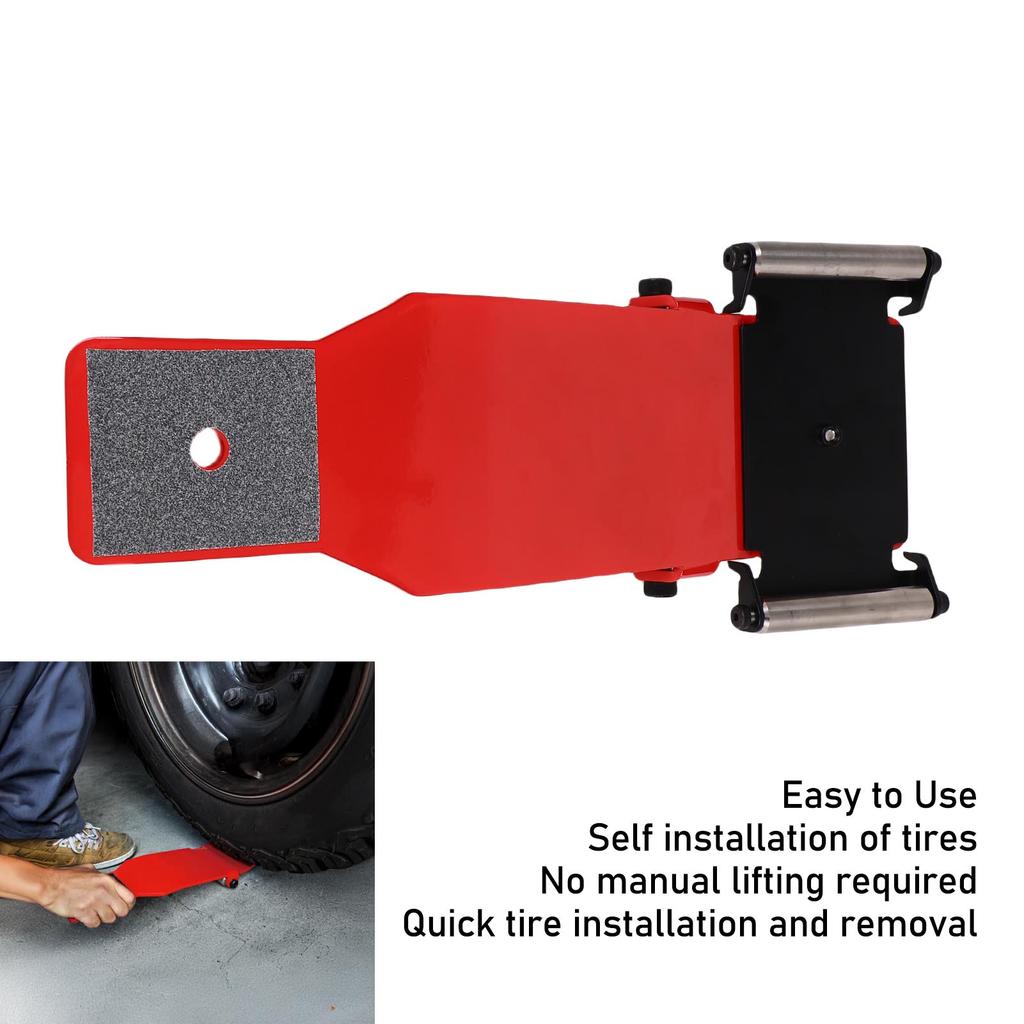 Portable Car Tire Jack Tool with Roller Plate Heavy Duty Tire Lifter Lifting Tool for Cars SUVs Trucks Car Accessories