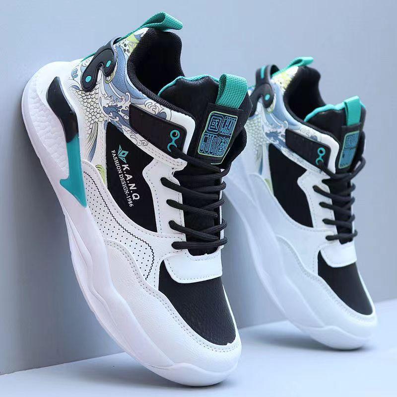 

Men s shoes spring and summer thick-soled trendy and comfortable little white shoes, teenagers breathable and lightweight fashion sneakers 39