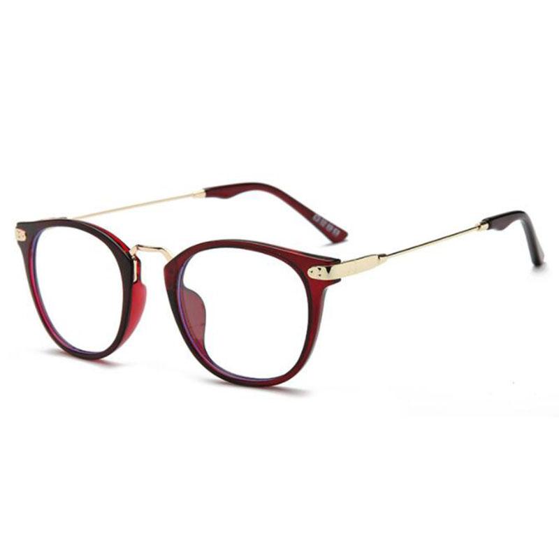 

-1 -1.5 -2 -2.5 -3 -3.5 -4 -4.5 -5.0 -5.5 -6.0 Classic Round Myopia Eyeglasses With Degree Women Men Purple Frame Eyeglasses 0