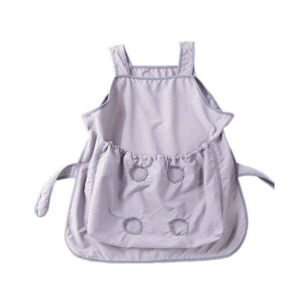 

Breathable Mesh Pet Grooming Smock Adjustable Cat Holding Apron Pet Carrier Apron Pet Training серый