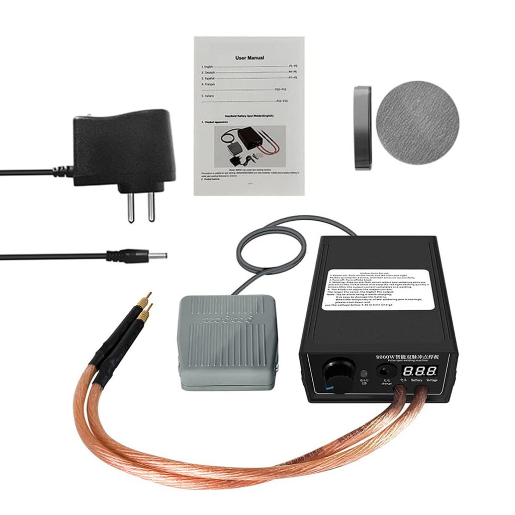 ABS 8000W High Power Dual Pulse Spots Welding Machine Welding Tool Spot Welding Portable Reliable US US Plug