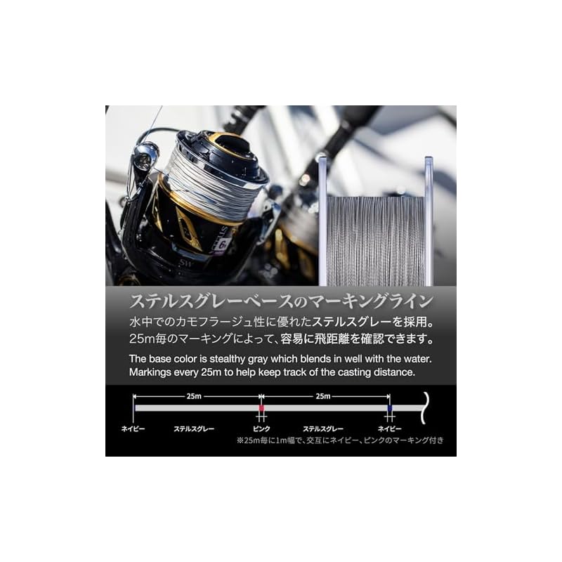 VARIVAS Avani Casting PE Super Max Power Schnur, 300m, #3, MAX 50lb, 8-fach, Stealth Grau
