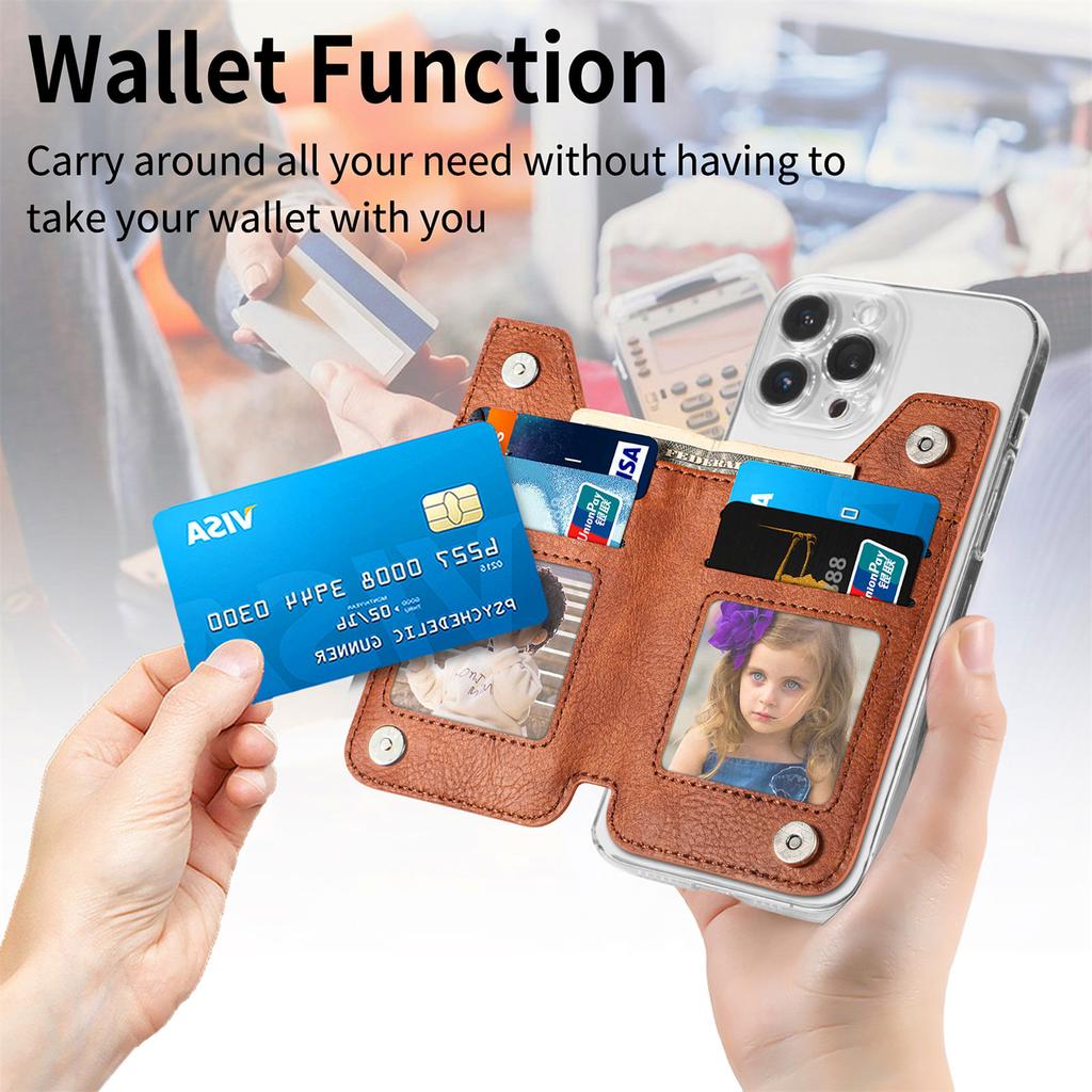 Phone Card Slot Holder Phone Holder Wallet Case Multifunctional Adhesive for Cell Phone IPhone Samsung Huawei Xiaomi Oppo Vivo