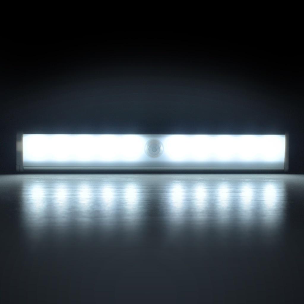 Imported Battery-Powered Motion Sensor Light for Cabinets & Hallways - Set of 10