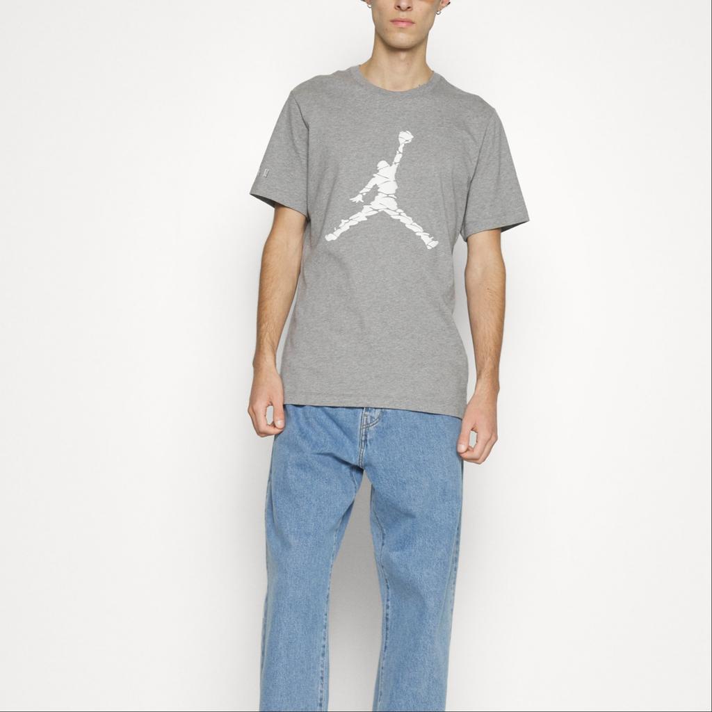 Air Jordan Essential Short Sleeve Crew 3 T-Shirt 'Carbon Heather' Men's DX9582-091