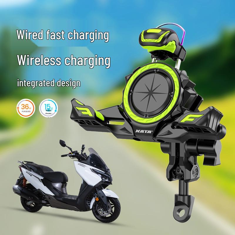 

Крепление для телефона Kymco Xciting 250/KRV180 с беспроводной быстрой зарядкой и амортизацией Separate - Anti-theft Knob