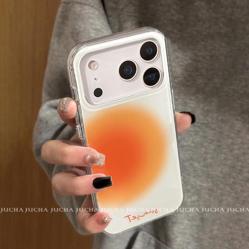 Orangefarbener Farbverlauf Handyhülle für Apple 17, Vivox200 und Huawei Mate70 Pro – Personalisiertes Design
