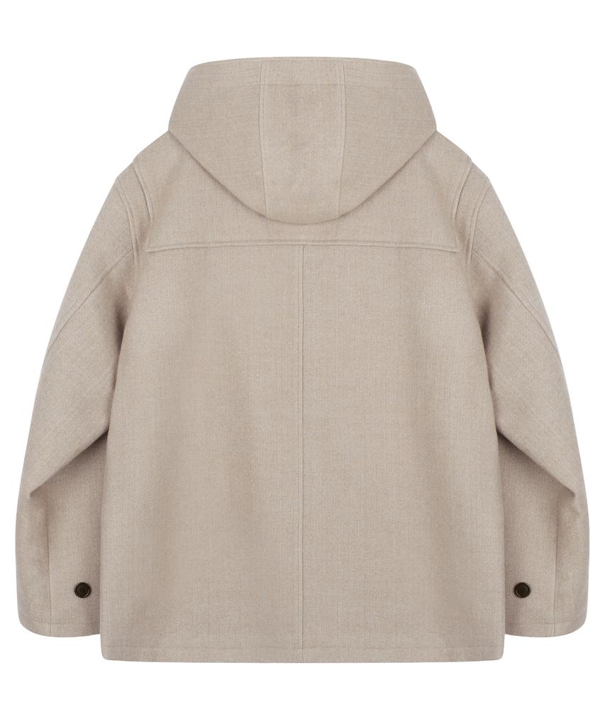 Trillion Unisex Balmacaan Duffle Kort Rock (Beige)