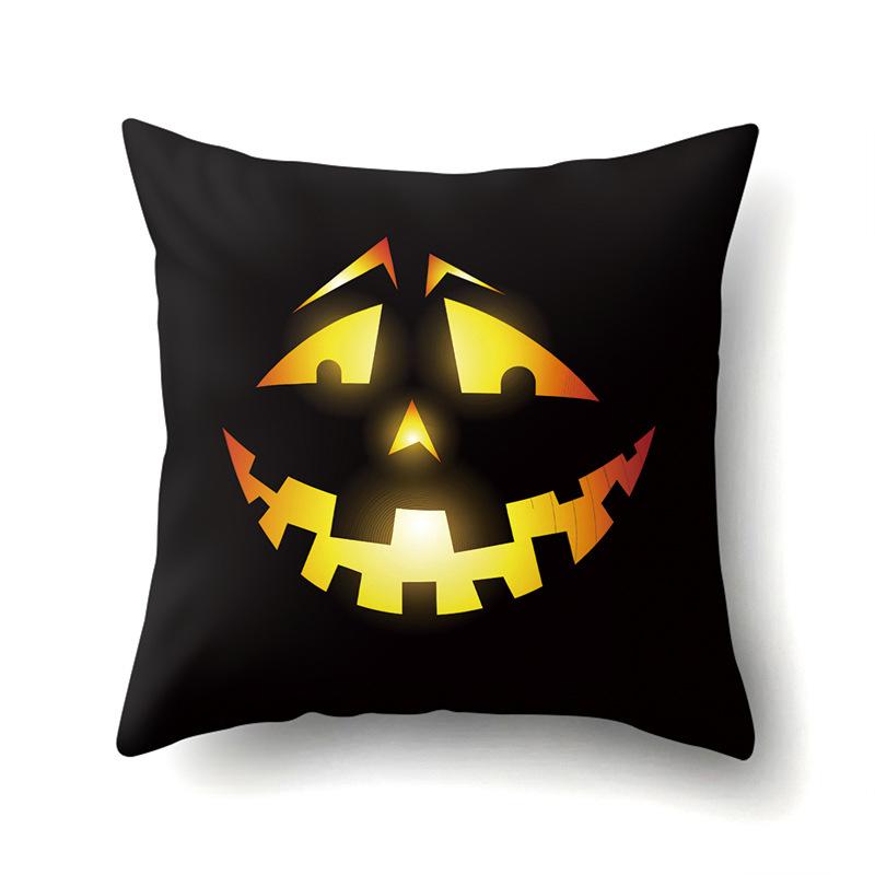 Halloween Pillowcase Car Waist Pillow Pumpkin Sofa Cushion Cover Office Home Living Room Pillowcase