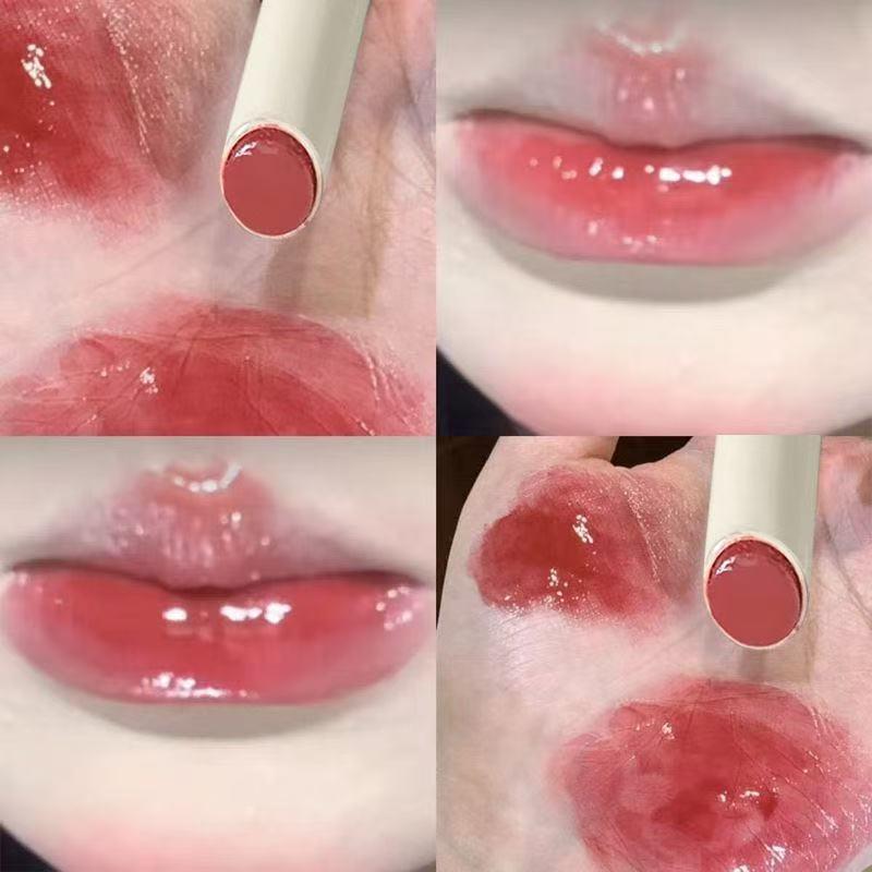 Translucent Crystal Lipstick: Long-Lasting, Non-Fading, Korean Style, Plump Lips, Water Essence Gloss.