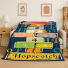 Lustige Tier-Hüpfburg Digitale Spiele Flanelldecke Weiche Überwurfdecke für Schlafzimmer Wohnzimmer Bett Reisen Camping Picknick Nickerchen