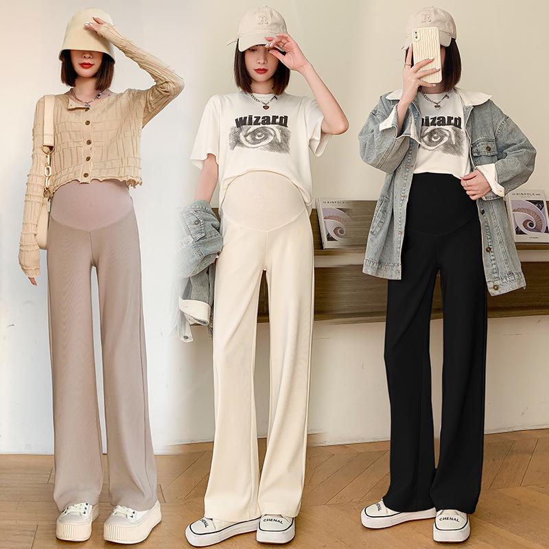 

2025 Summer Slim Fit Striped Wide-Leg Tummy Support Pants XL