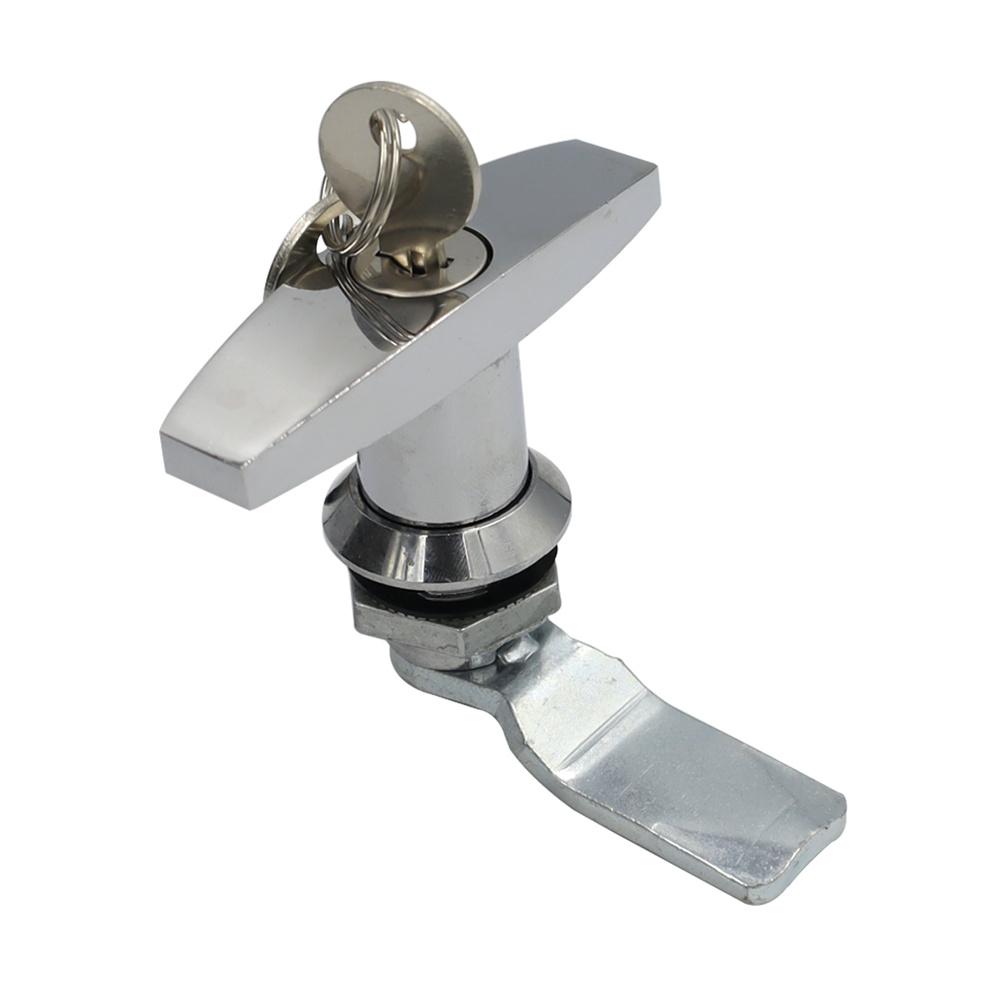 T-Handle Lock Door Cover Latch With Keys For Truck RV Shell Camper Motorhomes