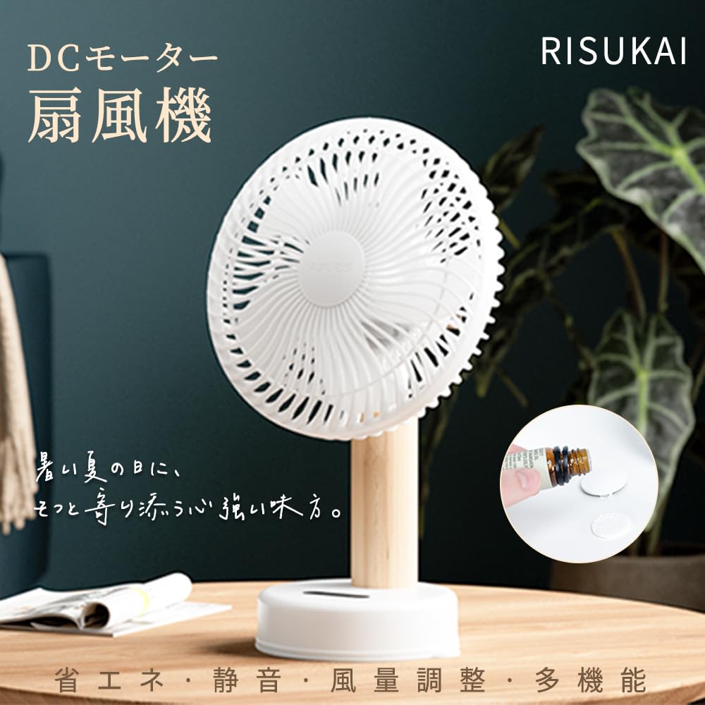 SYD Mini Schreibtisch DC Nachtlicht Automatischer Aroma-Clip Schreibtisch Wand Luftstrom USB 4000mAh Akkustand Energie Geeignet für Hitzschlag-Schutz Ventilator, Leise,