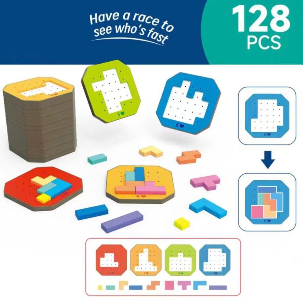 Shape Animal Bus Stop Tabletop Game Jigsaw Toddler Color Sorting Toys  Children's Kids Gift