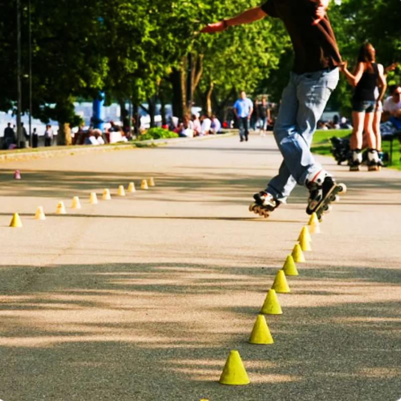 8cm Plastic Skate Marker Cones Roller Football Soccer Training Equipment Marking Cup Roller Skating Roadblock Accessories