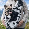 Portable Pet Carrier Bag Warm Cow Pattern Pet Outdoor Bag Comfort Cat Shoulder Bag Camping