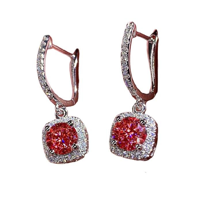 

Stylish Square Hoops Full Cut Zircon Designs For Sensitive Ears Comfort Wear