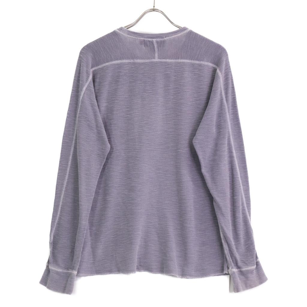 RRL Gray Cotton Thermal Long-sleeved T-shirt Tops M grayUsed