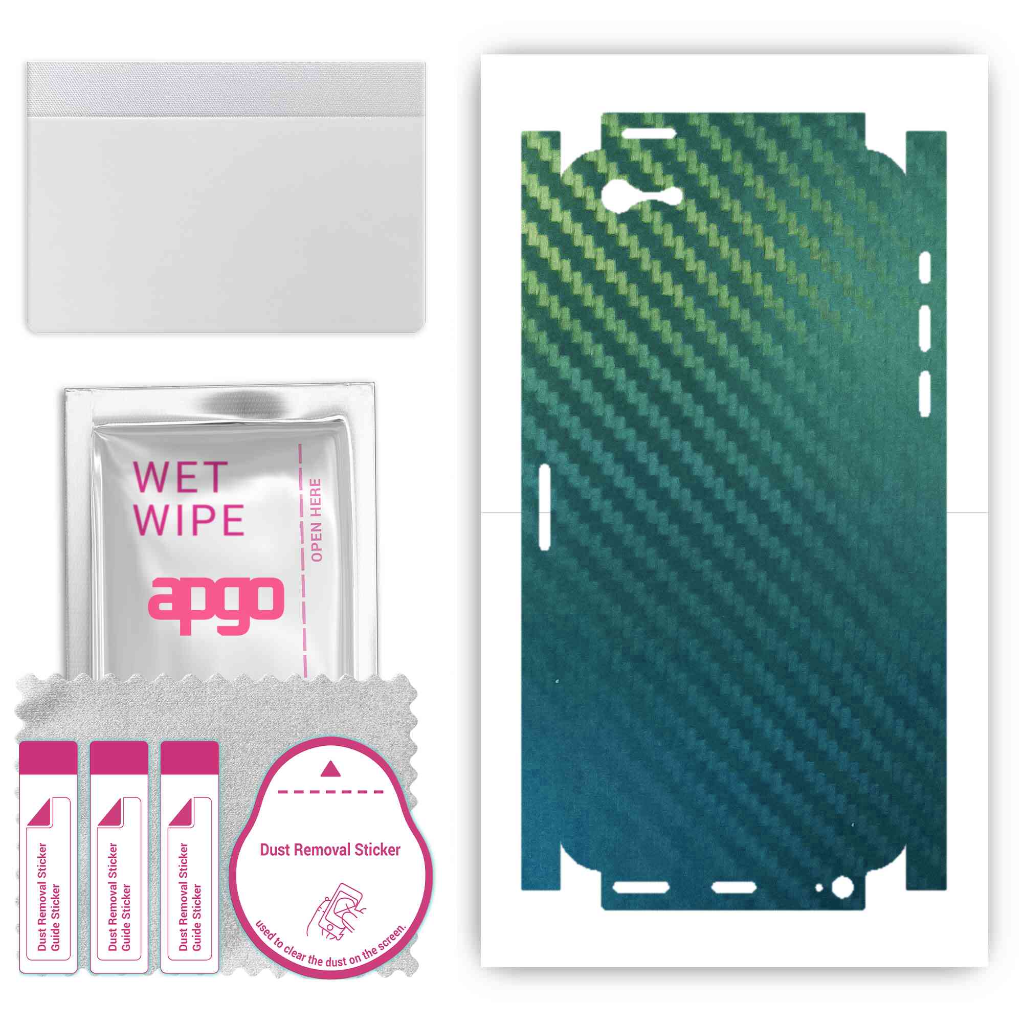 

Apgo Protective Skin Sticker for the back+sides compatible with Apple iPhone 5s, Full Wrap Film, Foil, Vinyl - Pattern Carbon Chameleon CAKA1