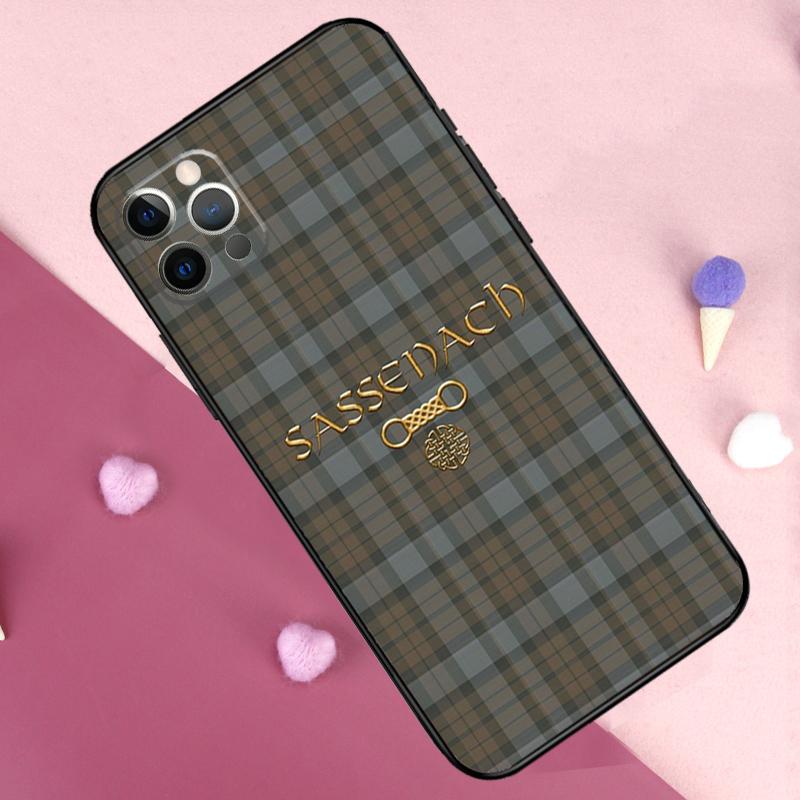 

Outlander Tartan Sassenach Phone Case For iPhone 17 Pro Max 11 14 15 16 Pro Max Plus 12 13 Mini 17 Air 16e Back Cover iPhone 16Pro MAX