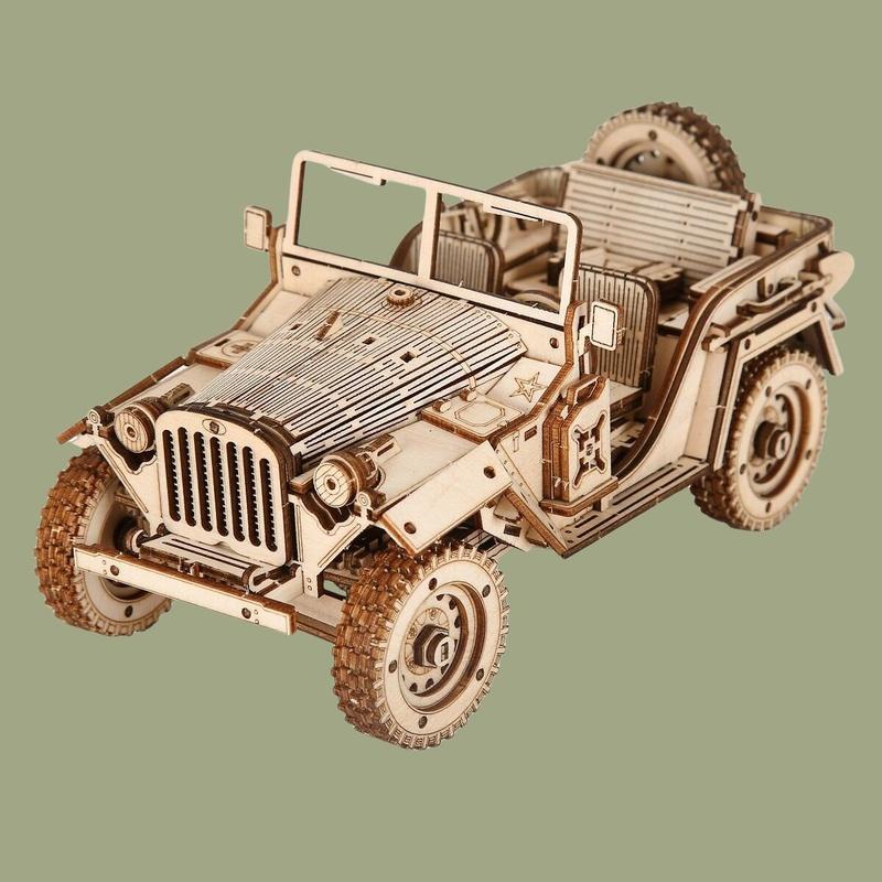 3D Puzzle Diy Wooden Toy Car Assembly Model For Adult Birthday Halloween Christmas Gifts