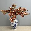3 Stück Künstliche Seide Cymbidium Real Touch Kunstblumen Einkaufszentrum Dekoration Simulation 11 Blütenköpfe Cymbidien Grüne Blüte