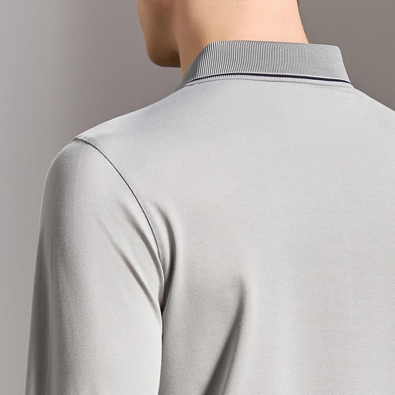 Antonio Men's Silk-Blend Long Sleeve Polo Shirt