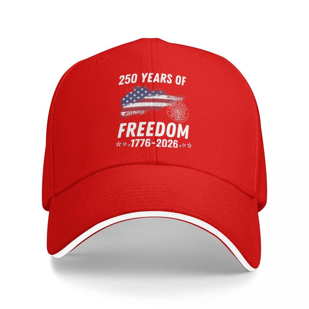 Baseball Caps American 250 Anniversary USA Trending Customized Unisex Casual Summer Caps One Size