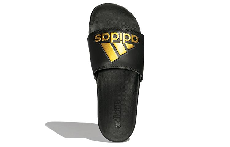 Adidas Adilette Comfort Slide 'Black Gold Metallic' GY1946