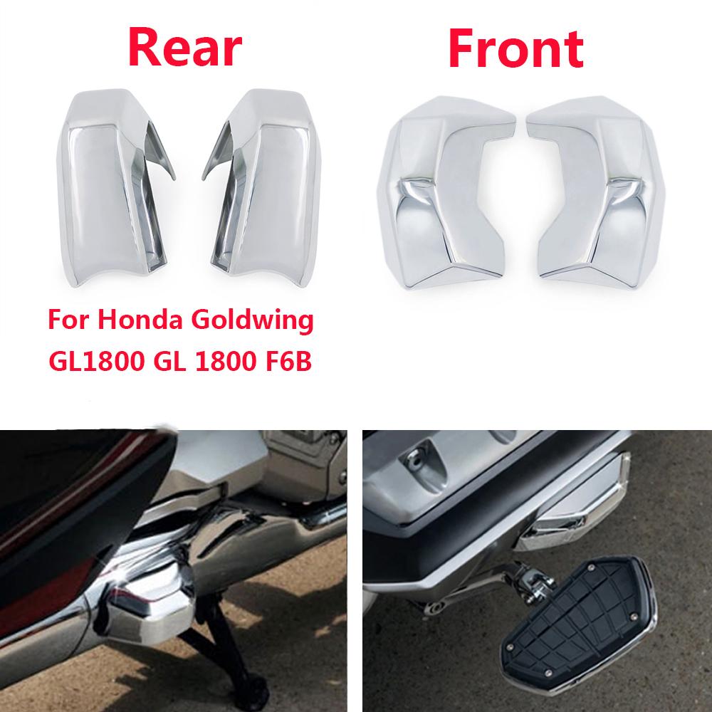 For Honda Goldwing 1800 GL1800 F6B GL 1800 2018-2025 2PCS Trim Engine Guard Cover Console Button Decoration Chrome Accessories