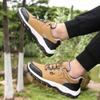 MAEDEF Outdoor Sneakers Men Waterproof Lightweight Breathable Leather Casual Shoes Comfortable Hiking Shoes Fashion Mens Shoes