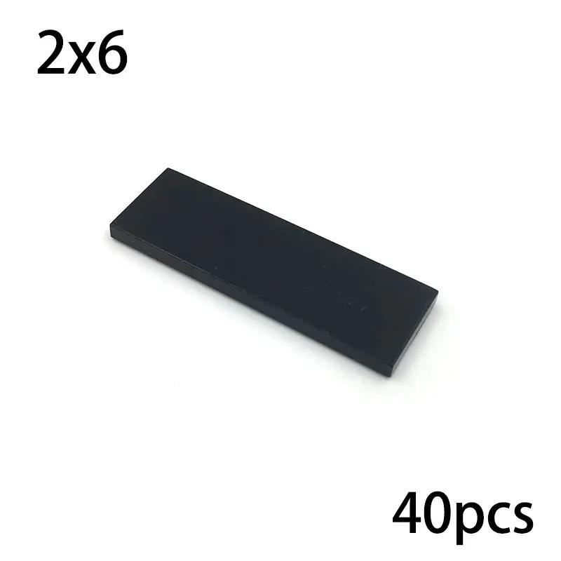 2x6 Dots Creative Size MOC Building Blocks Smooth Thin Flat Tile Figure Educational Bricks Compatible 69729 Toys for Kid