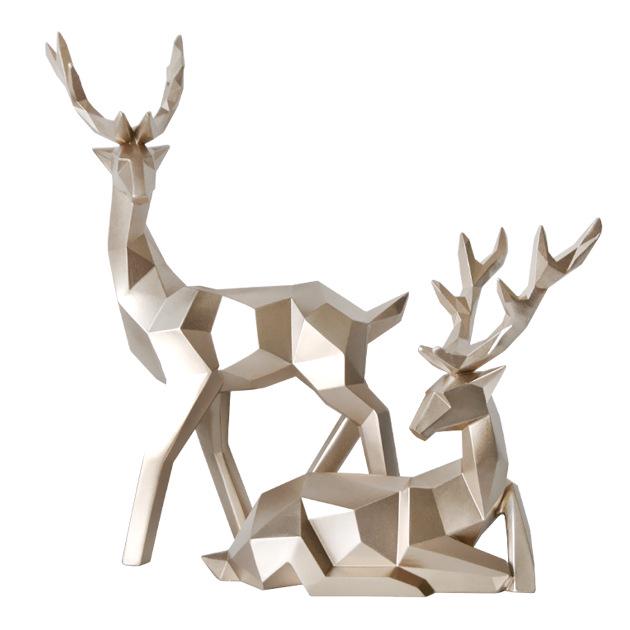 Deer Resin Crafts: Home Decoration Ornaments for TV Cabinets and Living Rooms