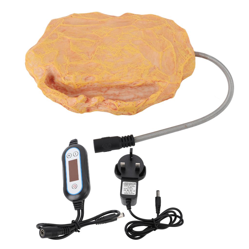 Reptile Heat Rock Temperature Controlled Heating Rock Heater for Lizard Turtle Snake 12V Safe