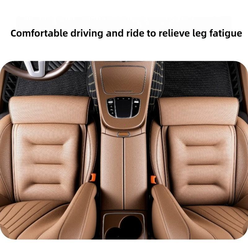 Car Seat Extended Footrest Driver and Passenger Leg Rest Universal Car Seat Cover Leather Thick Down Non-slip Cars Seats Cover