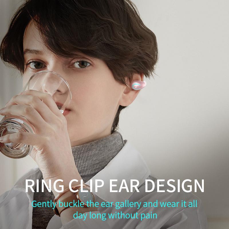 YX08 Bluetooth Clip-on Single Ear Sports Headset with External Sound