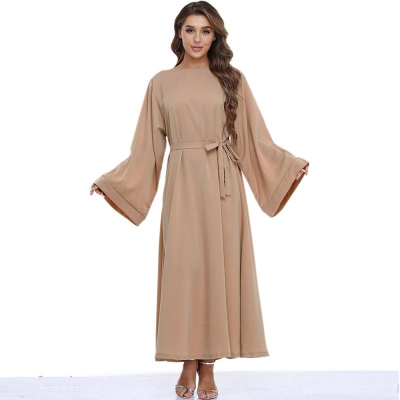 Autumn Lace-Up Skirt Plus Size Muslim Prayer Dress