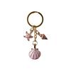 Gold Tone Shell Keychain Alloy Seashell Keychain New Bag Charm  Backpack Accessory