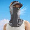 Outdoor Sports Sunscreen Mask Hat Anti-UV Sun Face Cover Sun Cap For Men Women Ice Silk Mask Neck Wrap Cover Breathable Summer Bike Cycling Face Mask