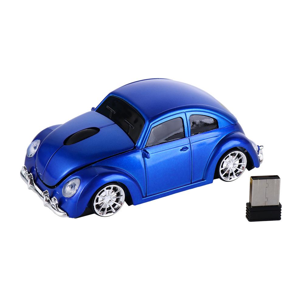 Car Shape Wireless Mouse with Receiver Wireless Ergonomic 2.4GHz Mouse 1000DPI AAA Batteries Power Gaming Mouse