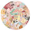 10/30/50pcs Kawaii Cartoon Snack Packaging Stickers Cute Creative Graffiti Decals Luggage Notebook Phone Guitar Sticker Toy Gift