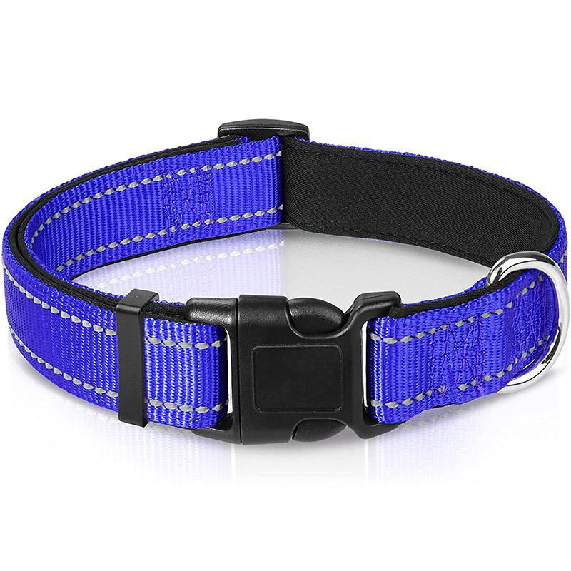

Светоотражающий Безопасный Регулируемый Милый Щенок Питомец Собака Ошейник Мягкий С Подкладкой Дышащий Нейлоновый Ошейник Ожерелье для Маленькой Средней Большой Собаки S