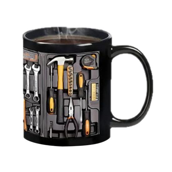 Mechanic Toolbox Ceramic Mug Large Capacity Coffee Cup Dishwasher & Microwave Safe Handcrafted Drinking