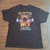 Led Zeppelin 1977 Inglewood Kalifornien Konzert Grafik T-Shirt Schwarz XL Neu ohne Etikett Unisex T-Shirt