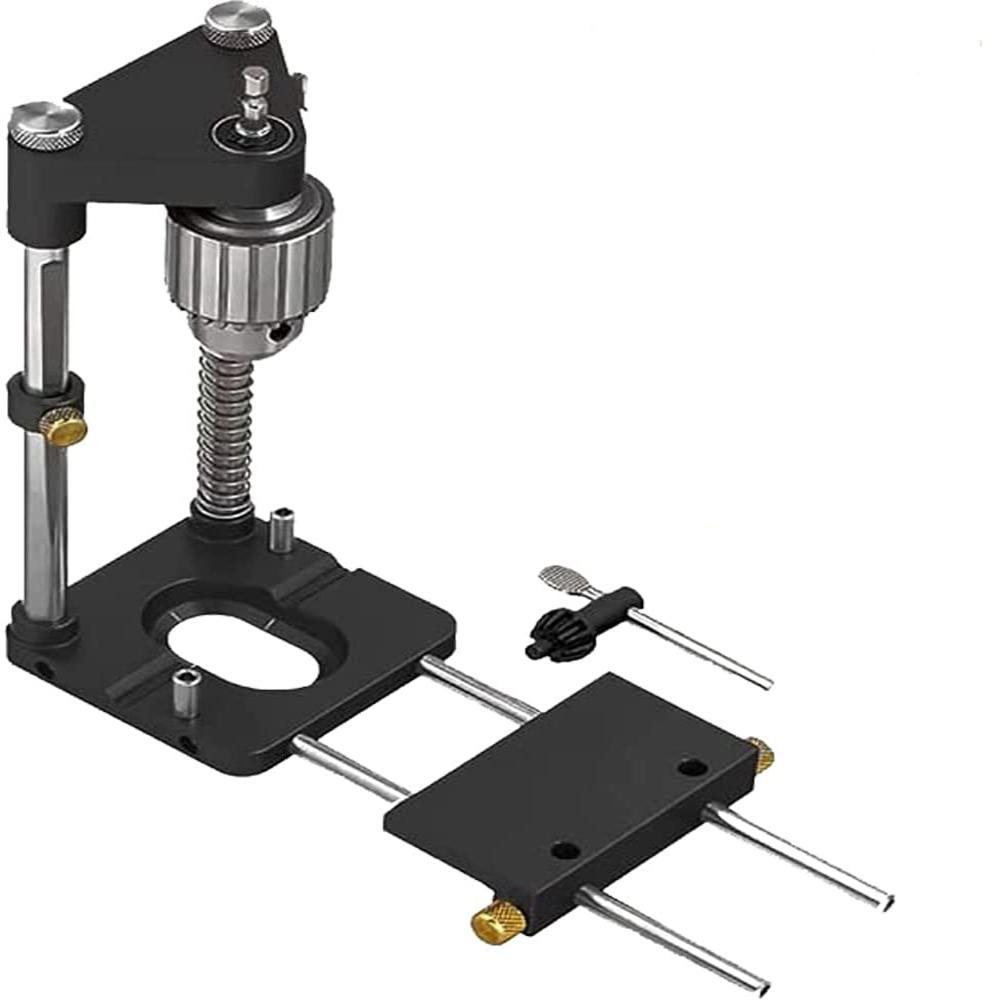 

Прецизионный регулируемый локатор для сверления для деревообработки - Ручной инструмент для выравнивания с направляющей для настольных сверлильных работ