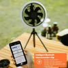 10000mAh Smart Camping Fan Rechargeable Desktop Portable Wireless Ceiling Electric Fan with Power Bank LED Lighting Tripod Amagi