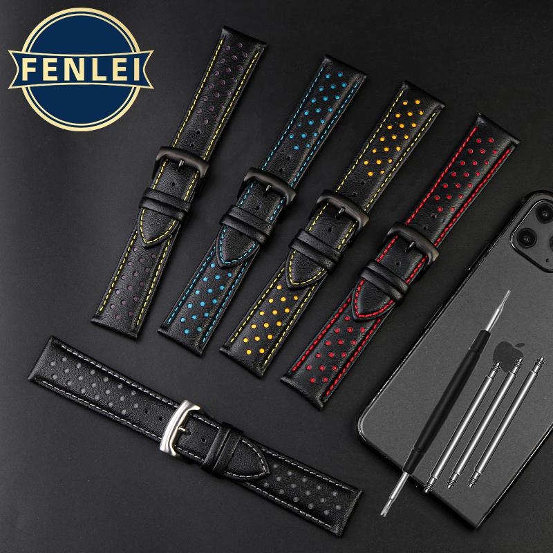 New Genuine Leather Watchband for Tissot 1853 Special T116 Strap T116617 Warriors Knights Lakers Band Heuer Men's 22mm Bracelet