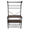 Layered Organizer Shelf Metal Frame Storage Shelving Unit Multi Layer Organizer Stand for Microwave
