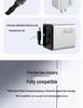 65W GaN Fast Charger with Digital Display, Retractable Type-C Cable, and Multi-Port Compatibility for Apple and Android Devices.
